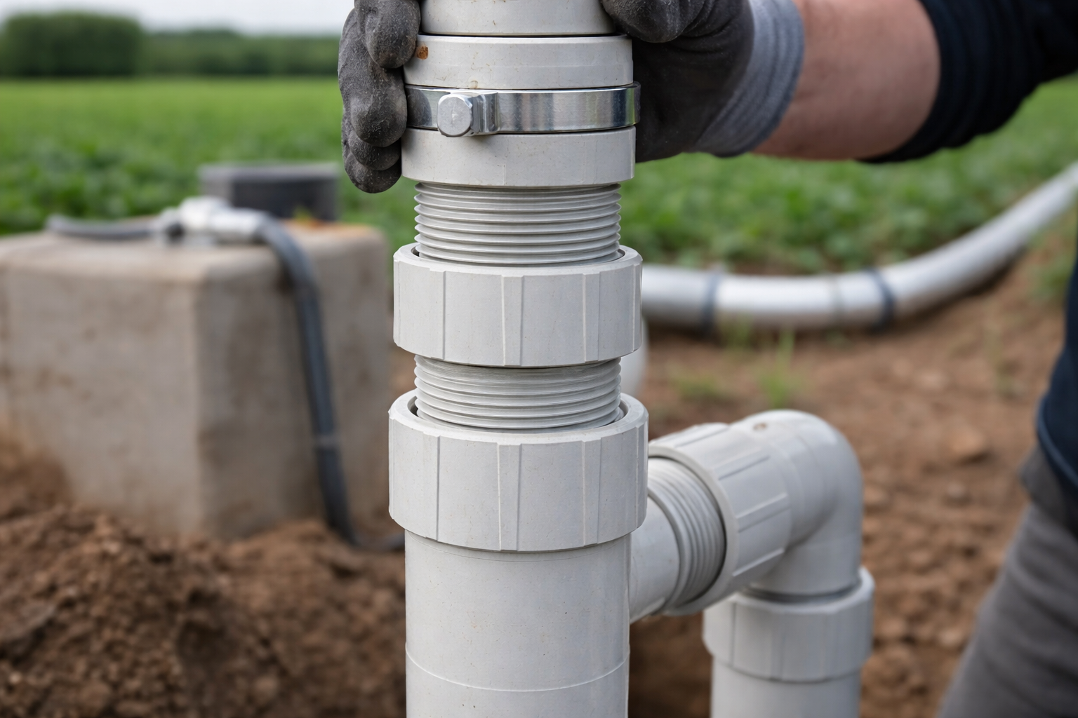 accesorios tuberias columna upvc pozo